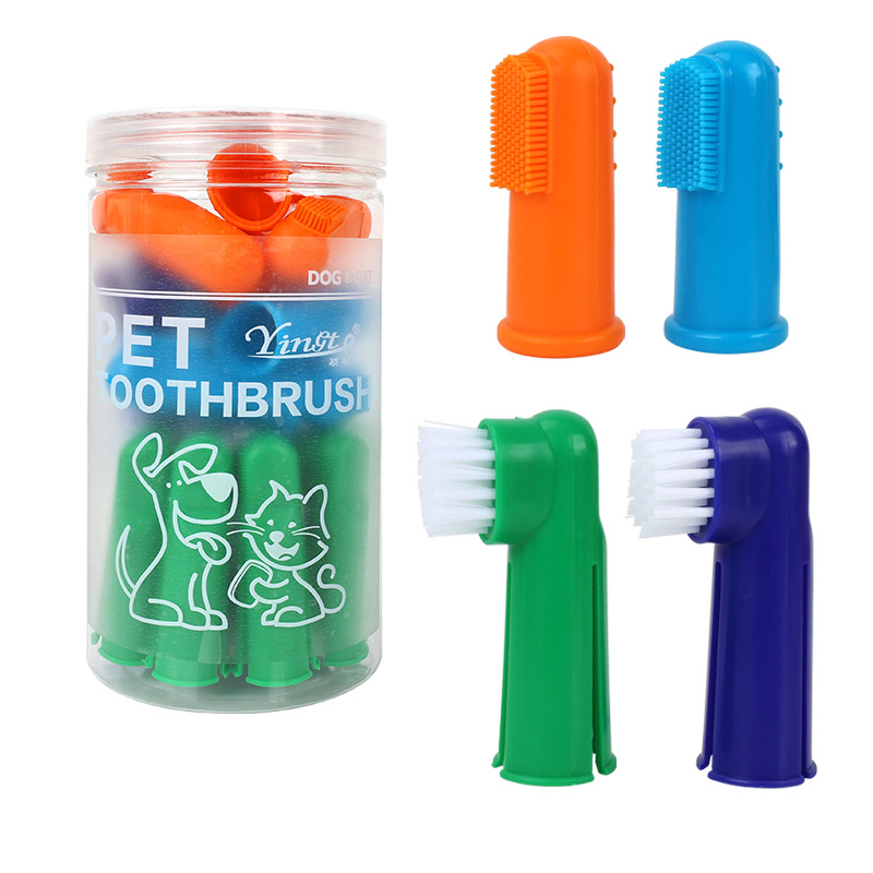 Cepillo de dientes de dedo para mascotas, cepillo de dientes para perros, cepillo de dientes para gatos, cepillo de dientes de dedo para gatos, paquete de 30