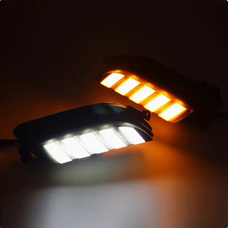 Aplicable a 14 - 16 tipos de luces diurnas V3 Mustang fluorescencia dirección luces diurnas renovación de luces de niebla LED