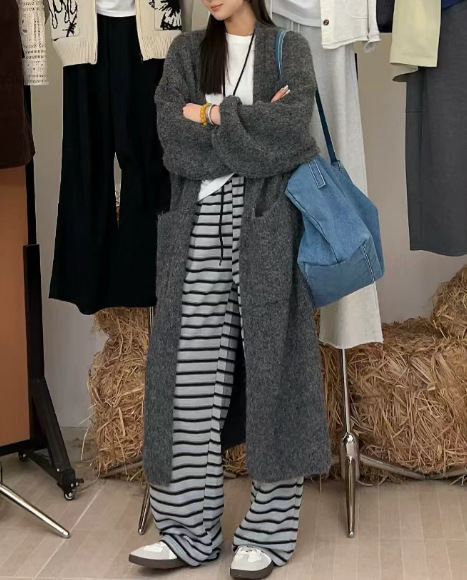 PH51888大爱美依缘2025秋季新款气质通勤中长款休闲慵懒风外套女|undefined
