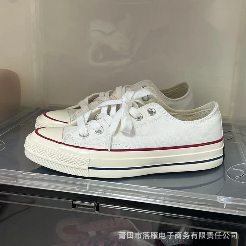 Putian Shoes Kuang Jiawei 1970S Low-Top Canvas Shoes for Men and Women, High-Top Sneakers for Couples, Vulcanized Blue Sole Candy Color