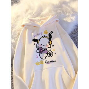 Men's and Women's Hooded Velvet Sweatshirts Autumn and Winter 2025 Spring Loose Style Jacket Tops Thin