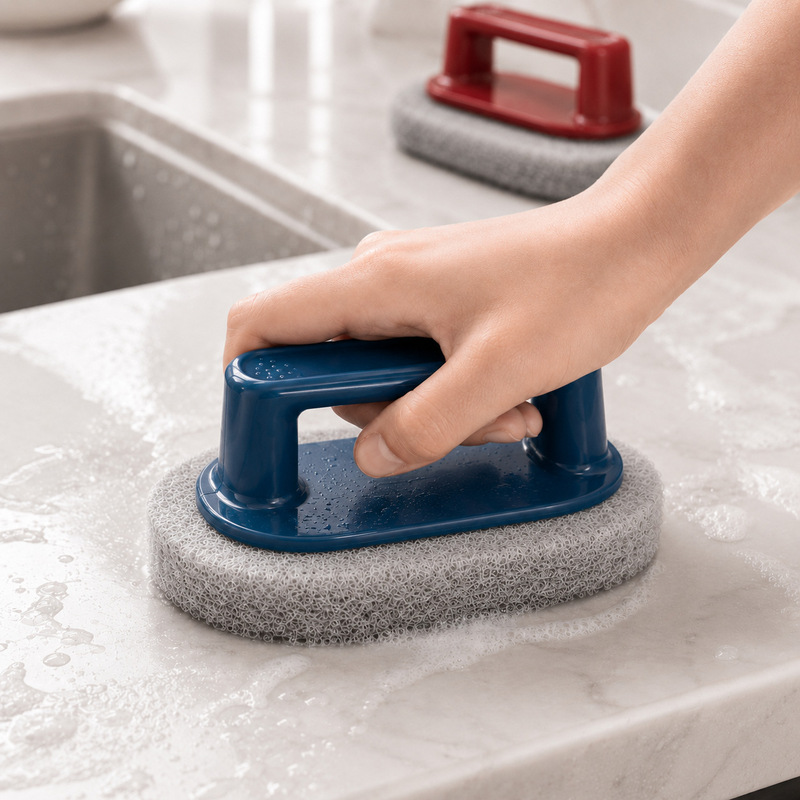 Cleaning sponge brush for removing stains, thickened and detachable, suitable for bathtubs, kitchen sinks, tiles, dishwashing, and pot washing Cleaning sponge brush for removing stains, thickened and detachable, suitable for bathtubs, kitchen sinks, tiles, dishwashing, and pot washing
