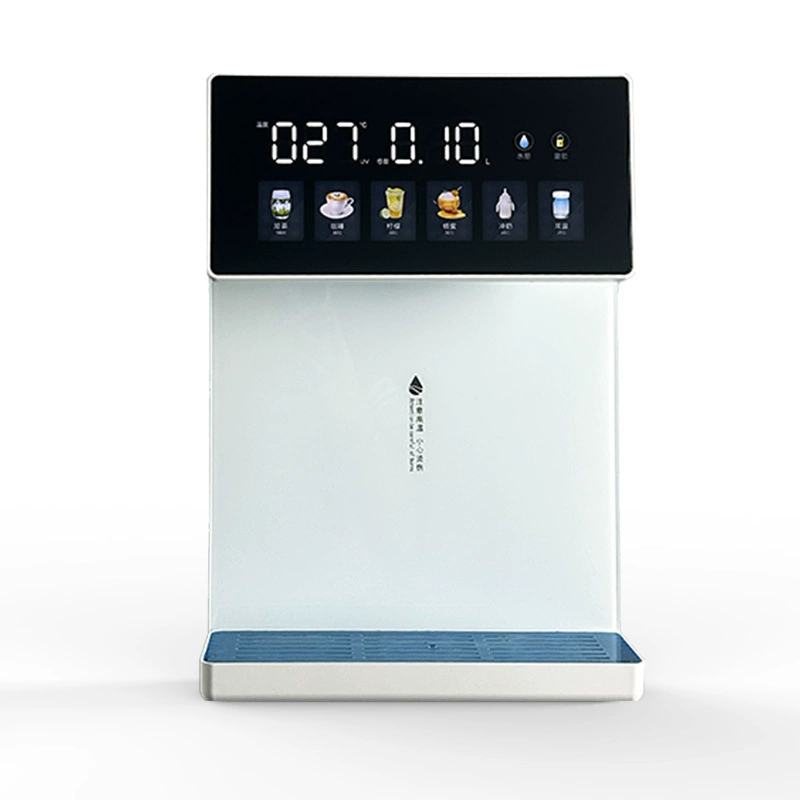 PureRun [wall-mounted rapid heating pipeline machine white-gray 6-level water temperature 5-level water volume touch color screen 3200W faster water output]