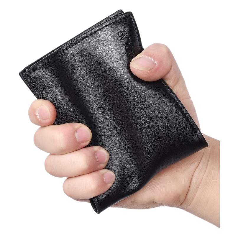 New men's short wallet Korean business multi-card wallet zipper coin purse 30% discount wallet manufacturer's batch