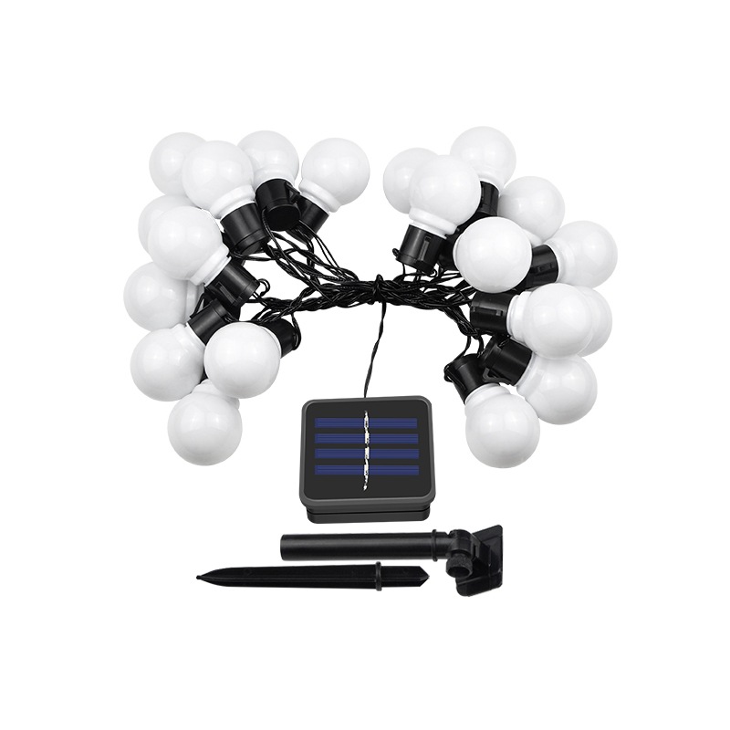 LED bombilla de luz solar cadena retro transparente bola gancho lámpara bola G50 al aire libre jardín patio Lámpara decorativa