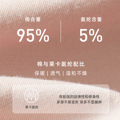 Pure cotton thermal underwear for women in autumn and winter new style pure cotton 3A antibacterial thermal suit for men, thin autumn clothes and long trousers for women