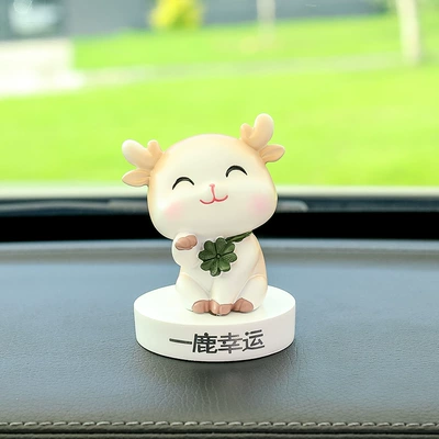 Car ornaments: Interior Decoration Accessories Small Ornaments - a-deer-lucky