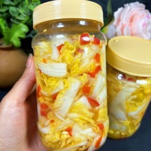 酸甜娃娃菜泡菜爽口下饭菜酒店凉菜冷盘微辣咸白菜配菜泡菜凉菜