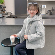 女童外套秋冬款2025新款洋气小女孩棉服上衣儿童夹棉加厚衣服冬季