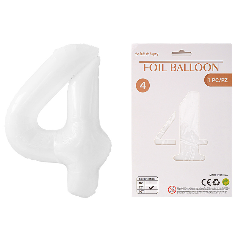 Globo de película de aluminio digital de 32 pulgadas, tarjeta de papel, tapa dura, paquete individual, cuerpo delgado, fiesta digital, globo decorativo flotante
