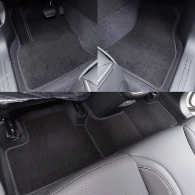 Universal Foot Pad: suede car floor mats, one mat - black-custom-made-floor-mats-set-of-five-separate-pieces