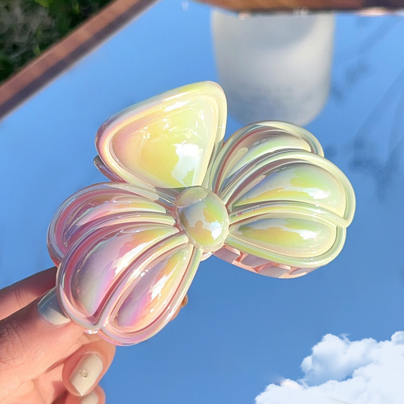 Amazonの新しい電気メッキのカラフルなヘアピン、ホリデースタイルのシェルプルメリアグリッパー、シャーククリップ、クロスボーダーヘアアクセサリー|undefined