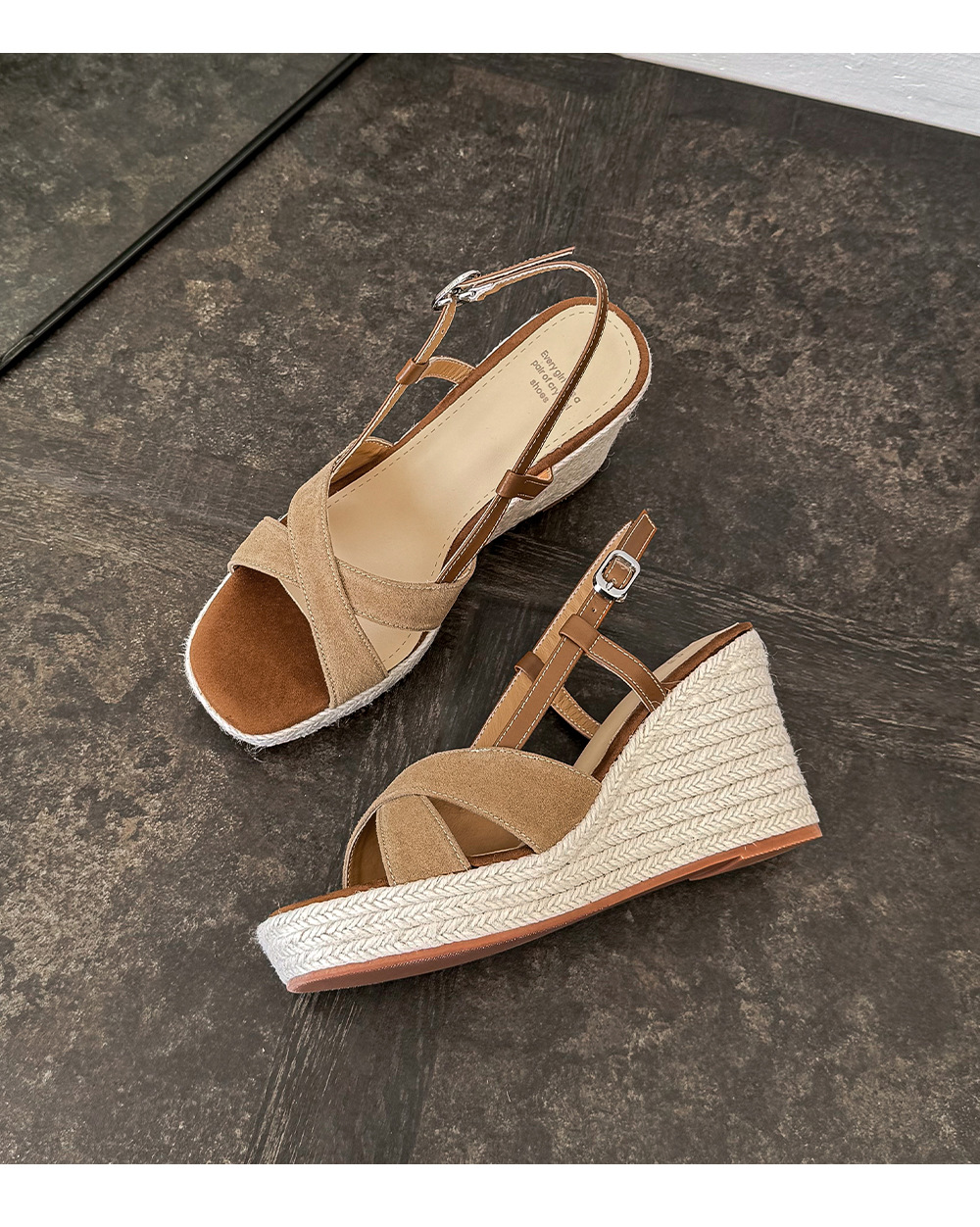 Sandal cao gót nữ đế xuồng phong cách Pháp, quai chéo đan, gót 9 cm — màu đen, màu mơ chi tiết 15