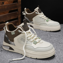 2024秋冬款男士马丁靴舒适户外工装男鞋厚底增高中邦板鞋抖音爆款