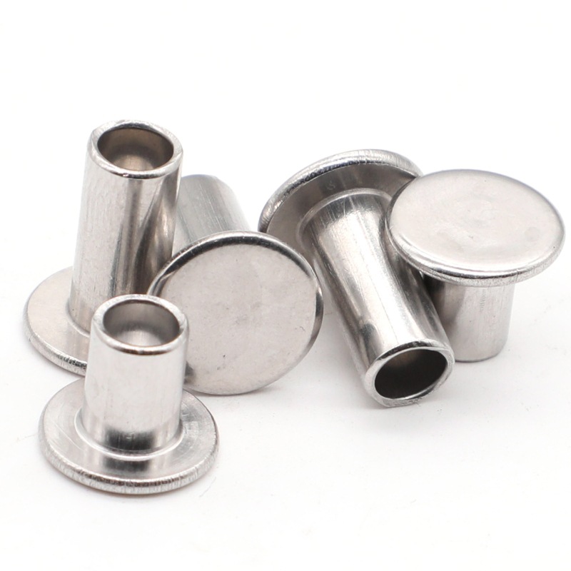 铜铁铝不锈钢实心半空心GB867-86铆钉厂供应半空心铆钉圆柱