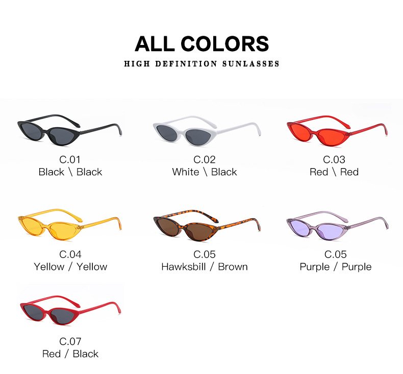 25g Weight Full Frame Glasses Structure Sunglasses Classification Ac, UV400 Protection Lens Material Cat Eye Glasses Style Outdoor, Daily Occasion Solid Color Pattern All Seasons Season Unisex Gender Retro, Simple Style Style Retro Simple Style Solid Color Ac UV400 Protection Cat Eye Full Frame Women's Sunglasses 6