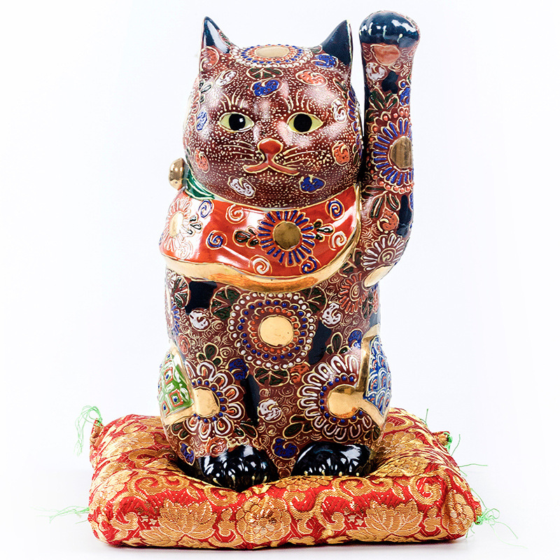 컬러풀(치성) 행운의 고양이, 높이 27cm