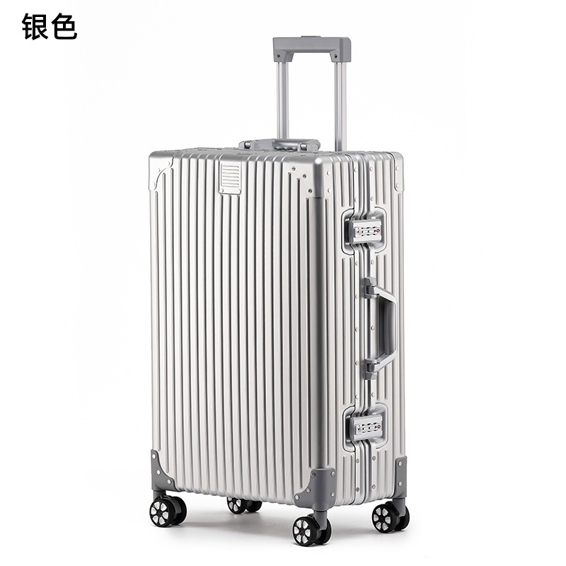 全アルミマグネシウム合金スーツケース男女搭乗スーツケース万向輪金属アルミ製ハード暗号箱荷物バッグ
