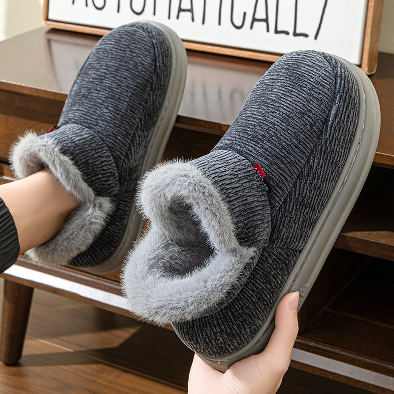 Elderly Women's Cotton Shoes for Autumn and Winter 2025, Couple's Home and Outdoor Wear, Fleece-Lined, Warm, High-Top, Closed-Back Cotton Slippers for Men, Non-Slip Elderly Women's Cotton Shoes for Autumn and Winter 2025, Couple's Home and Outdoor Wear, Fleece-Lined, Warm, High-Top, Closed-Back Cotton Slippers for Men, Non-Slip