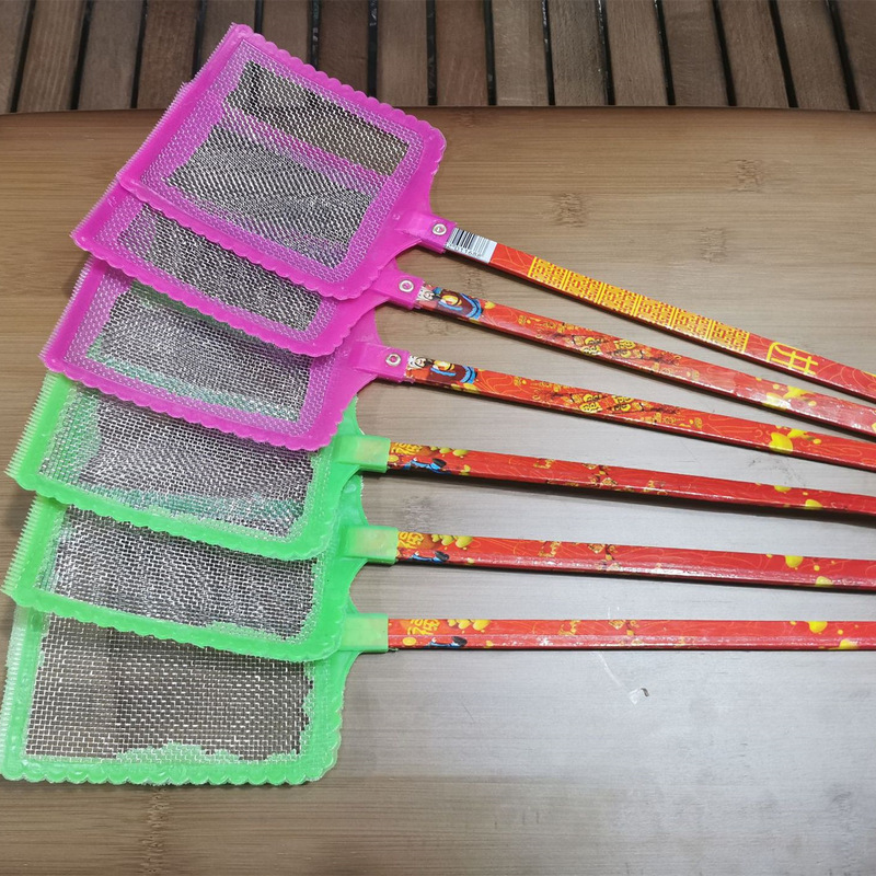 Two yuan shop steel wire mesh fly swatter 74.5cm long wooden handle iron mesh large fly swatter steel wire mesh mosquito swatter Two yuan shop steel wire mesh fly swatter 74.5cm long wooden handle iron mesh large fly swatter steel wire mesh mosquito swatter