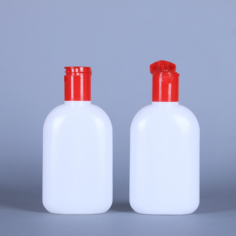 定制100ml塑料乳液瓶100毫升扁形瓶乳液分装瓶润肤露护手霜瓶子
