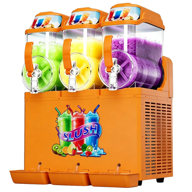Máquina de Granizados Comercial de un Cilindro, Dos Cilindros, Tres Cilindros, Máquina para Derretir Nieve, Máquina de Smoothies, Máquina de Jugos, Máquina de Bebidas Frías, Máquina de Granizados image 12