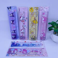 流砂物差し創意カード通尺かわいい高颜値波線付き学生20cm超萌え文房具厚さ格尺