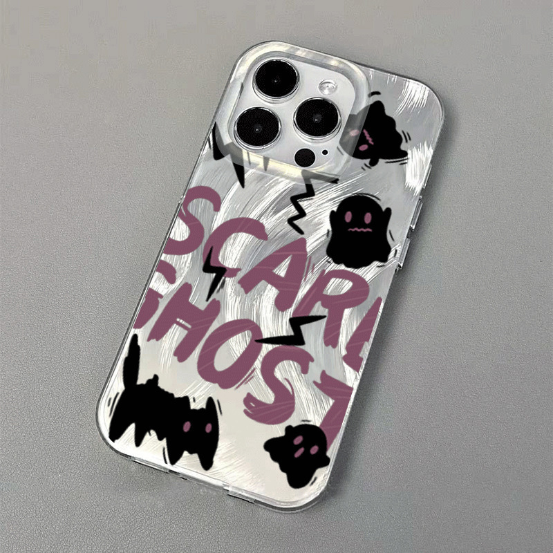Ins Wind Ghost Cat for Apple 15plus Phone Case iPhone12promax Drop-Resistant 14 Hard 13 New 7