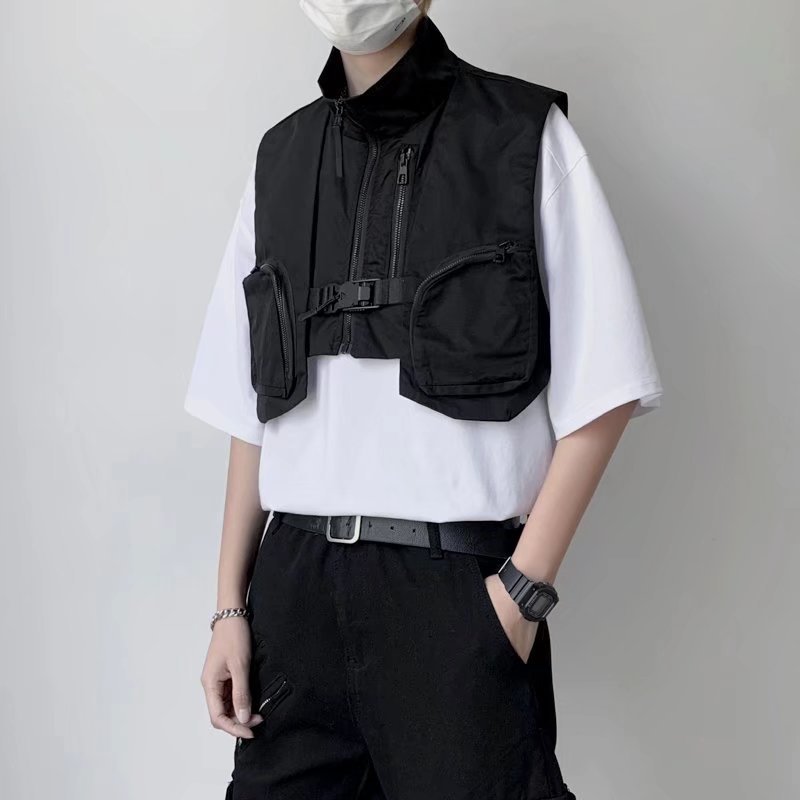 Genuine summer thin Japanese tactics vest hip-hop style
