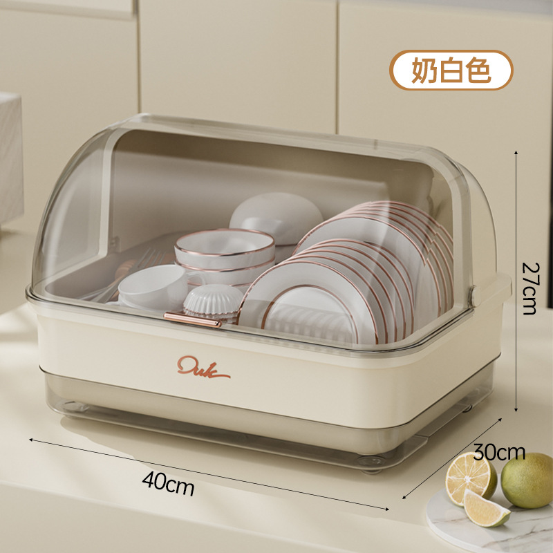 gabinete de drenaje de cocina con cubierta para platos y estante de almacenamiento de platos y cubierta de cubierta doméstica multifuncional caja de almacenamiento de platos y palillos