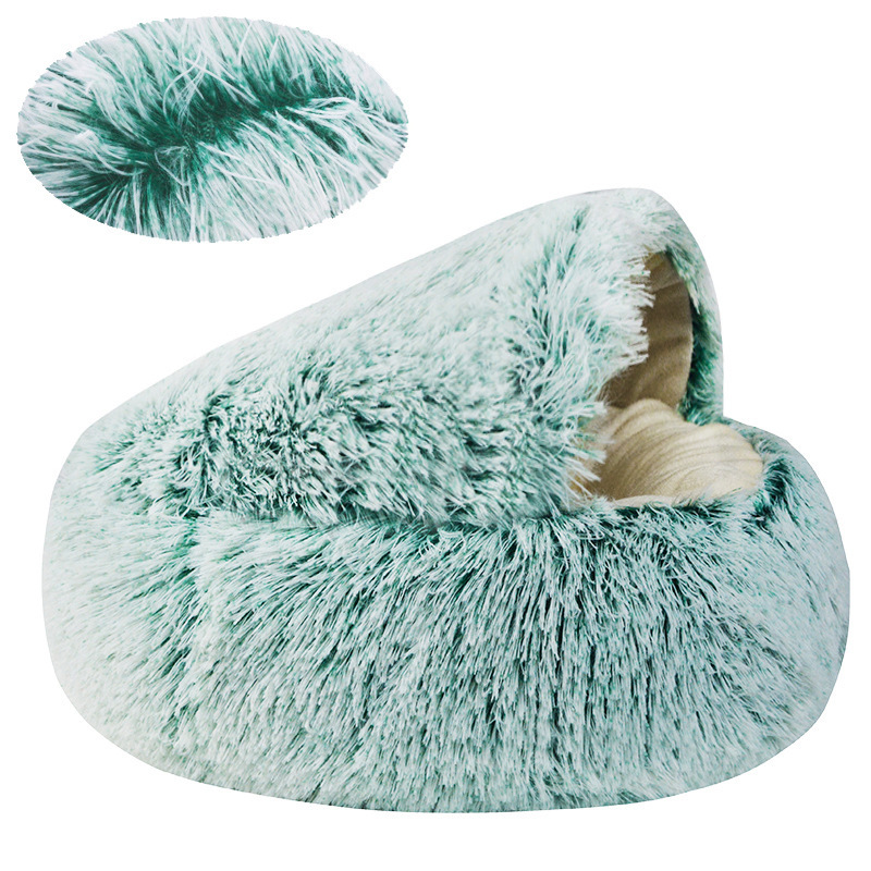 Invierno cálido Shell semi-cerrado gato nido mascota gato cama semi-rodeado nido de perro cerrado nido de gato entrega estándar
