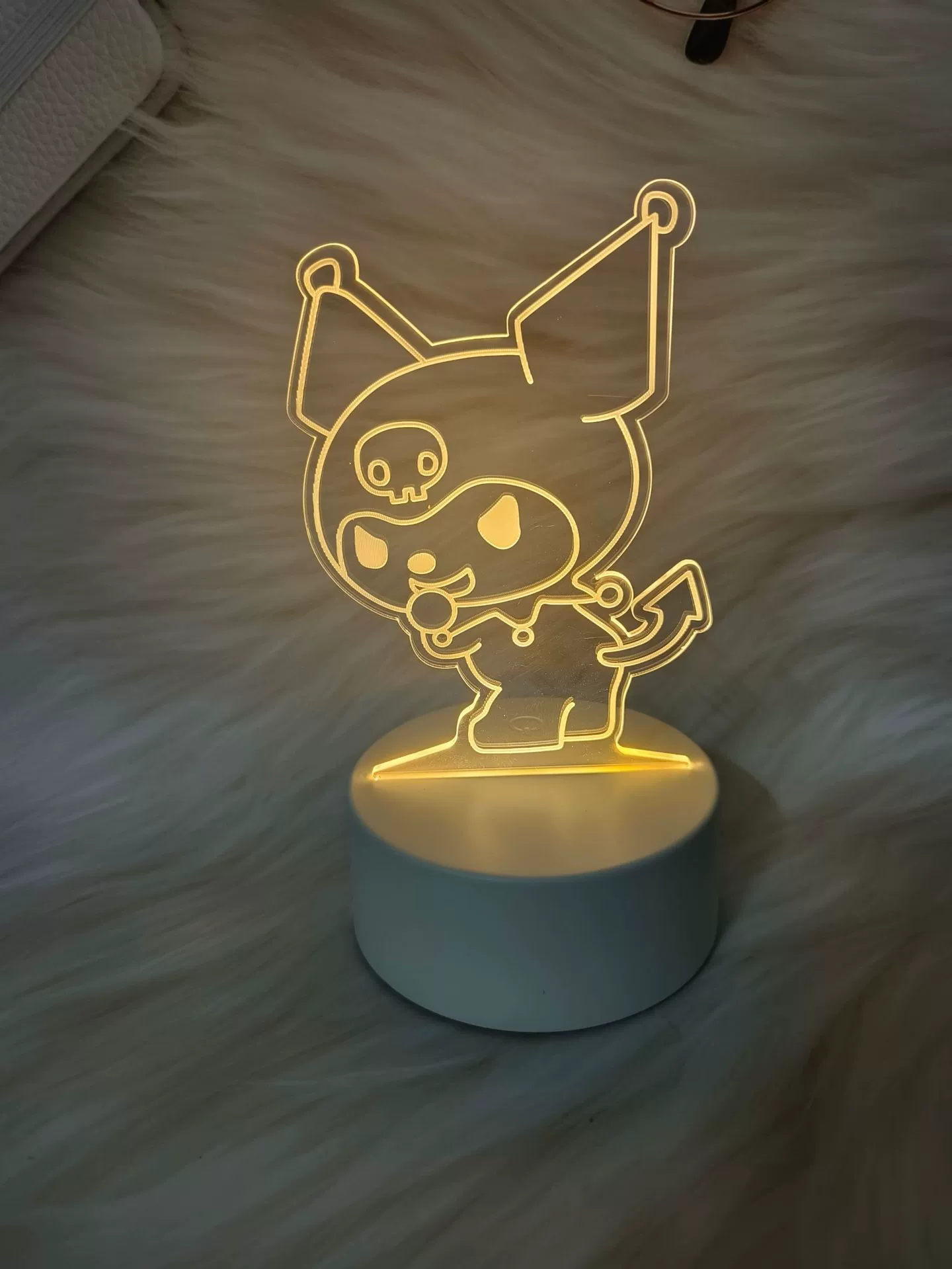 3D акриловая ночная лампа, USB питание 4W, основание из ABS, одноцветная панель, несколько 3D- дизайнов