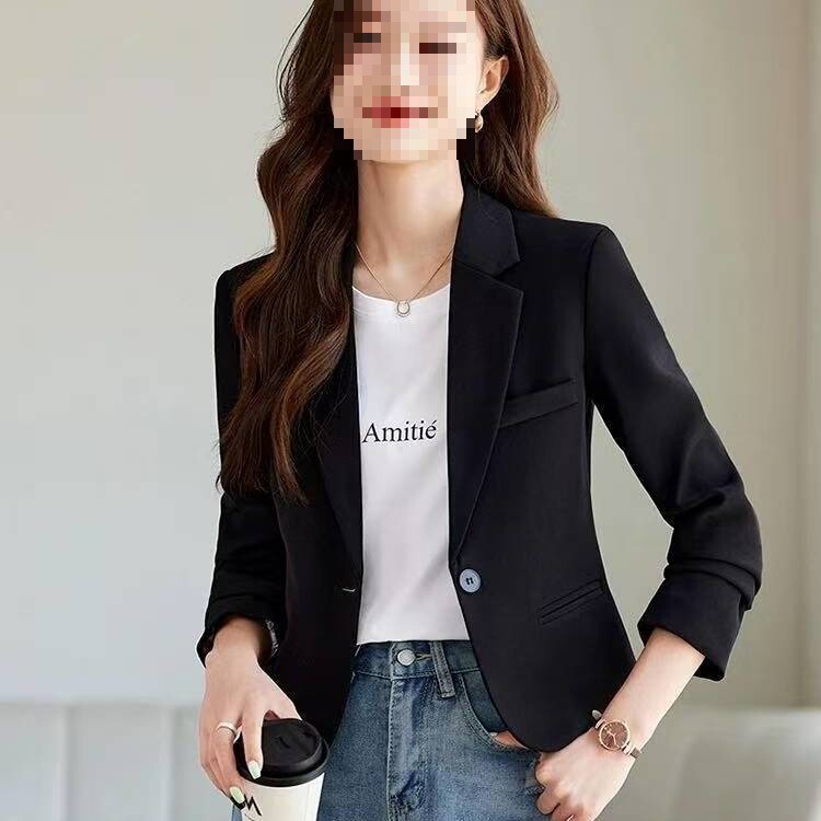 Suit Jacket New Slim Fit Short Top Temperament Casual Spring and Autumn Petite Suit Suit Jacket New Slim Fit Short Top Temperament Casual Spring and Autumn Petite Suit