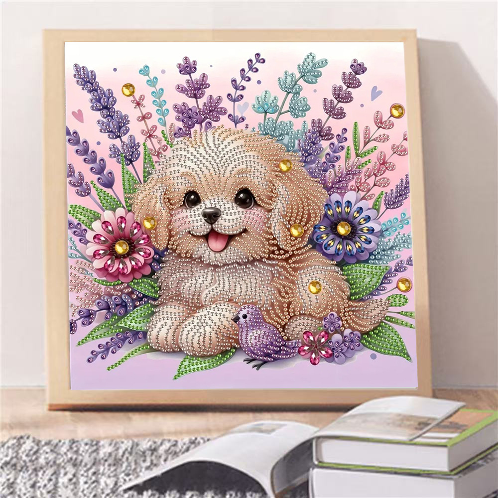 Pintura de Diamantes 5D con Forma Irregular de Princesa de Fantasía, Pintura de Diamantes DIY, Pintura de Diamantes con Puntos de Cristal, 30×30