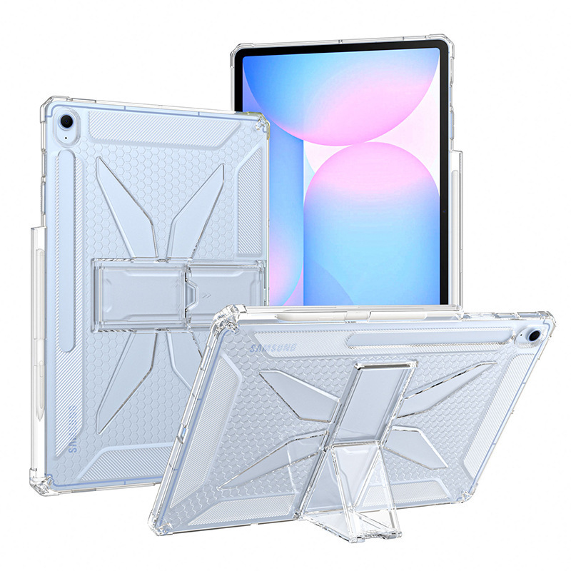 Suitable for Samsung Tab S10Fe Tablet Protective Case S9Fe/A9/S8 Bracket Pen Slot Cooling Anti-Slip Case Suitable for Samsung Tab S10Fe Tablet Protective Case S9Fe/A9/S8 Bracket Pen Slot Cooling Anti-Slip Case