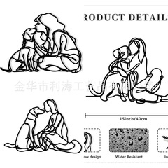 クロスボーダー新しい金属壁アート抽象壁掛け装飾動物背景鉄工芸品壁装飾吊り絵画