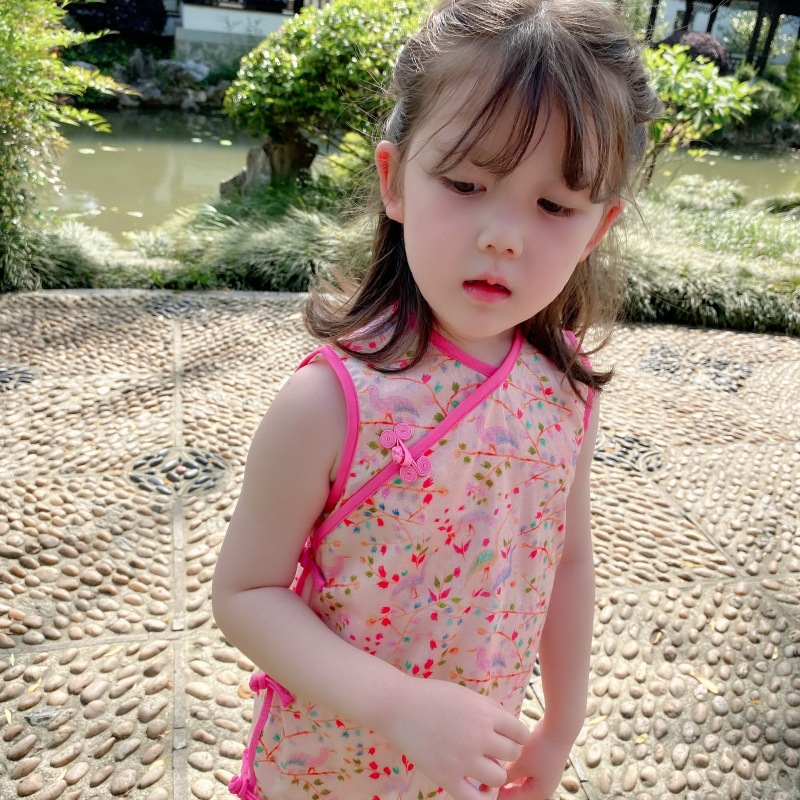 Summer thin long cheongsam sleevless
