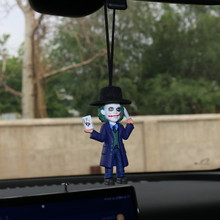 跨境汽车挂件小丑创意用品外贸车载装饰后视镜潮流车饰车内