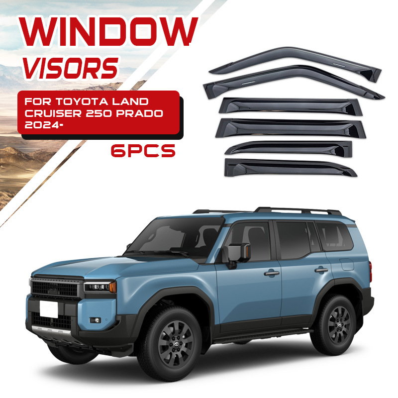 Adecuado para protectores de lluvia y parasoles para ventanas de automóviles Toyota Prado Cruiser LC300 LC200 LC250.