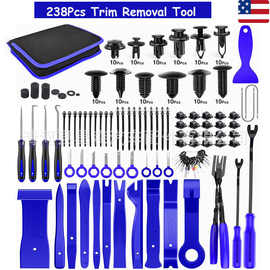 238PCS汽车装饰拆卸工具194/200套件音响拆装工具套装帆布包