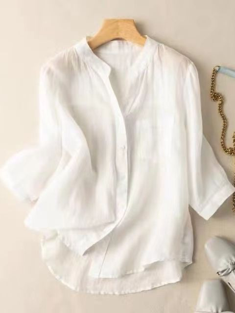 Retro summer thin shirt