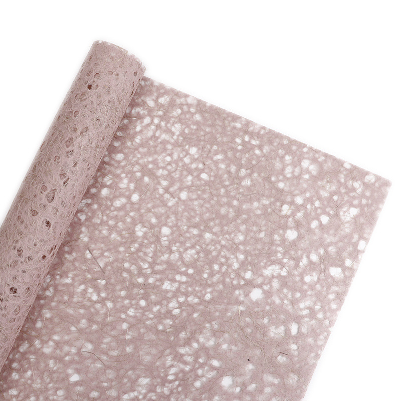 Papel de ensueño hueco de Xiyu Papel de fibra de seda de cáñamo Papel de macarrón de ensueño de alta calidad Papel de arte de flores de embalaje diye hecho a mano