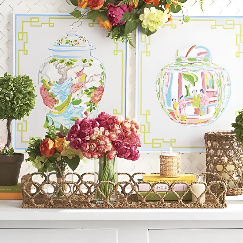 Cesta de almacenamiento de algas, mesa para el hogar, cesta tejida a mano, pan, cesta de frutas secas, mesa de café, decoración de restaurante