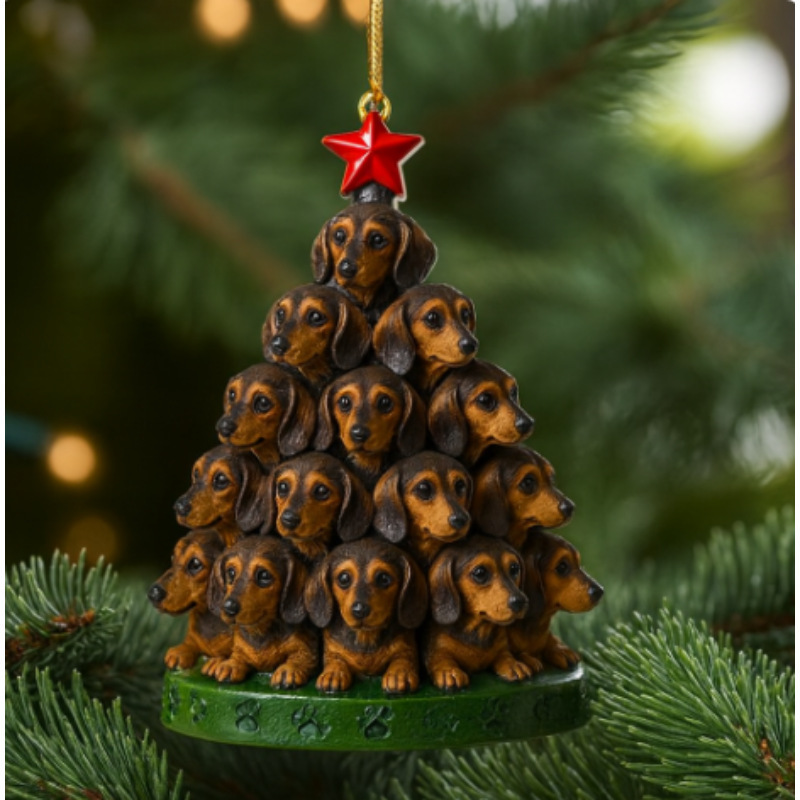 Cross-Border New Model American 250Th Anniversary Liberty Bell Acrylic Decorative Pendant, Interesting Dog Decorative Pendant for Christmas