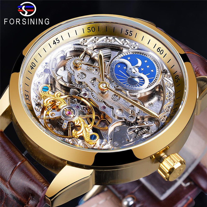 New forsining European and American men's fashion casual hollow Mechanical Waterproof Automatic mechanical watch New forsining European and American men's fashion casual hollow Mechanical Waterproof Automatic mechanical watch