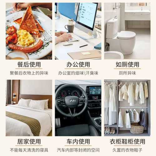 Clothing Aroma Freshener Deodorant, Long-lasting Scent Portable Air Purifier, Odor Eliminator, Body Mist