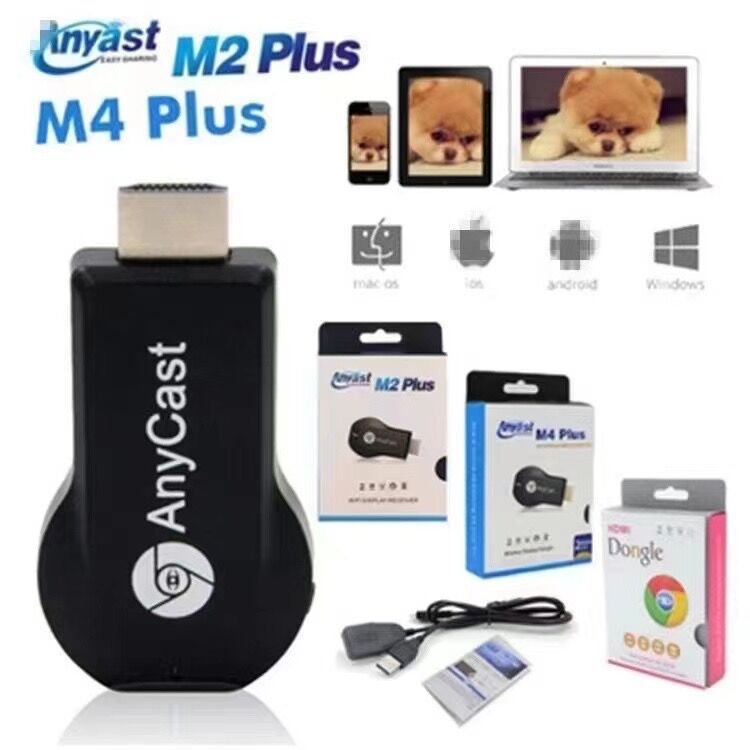 手机WiFi同屏器m4 m9plus无线播放器HDMI M2投屏器anycast Dongle