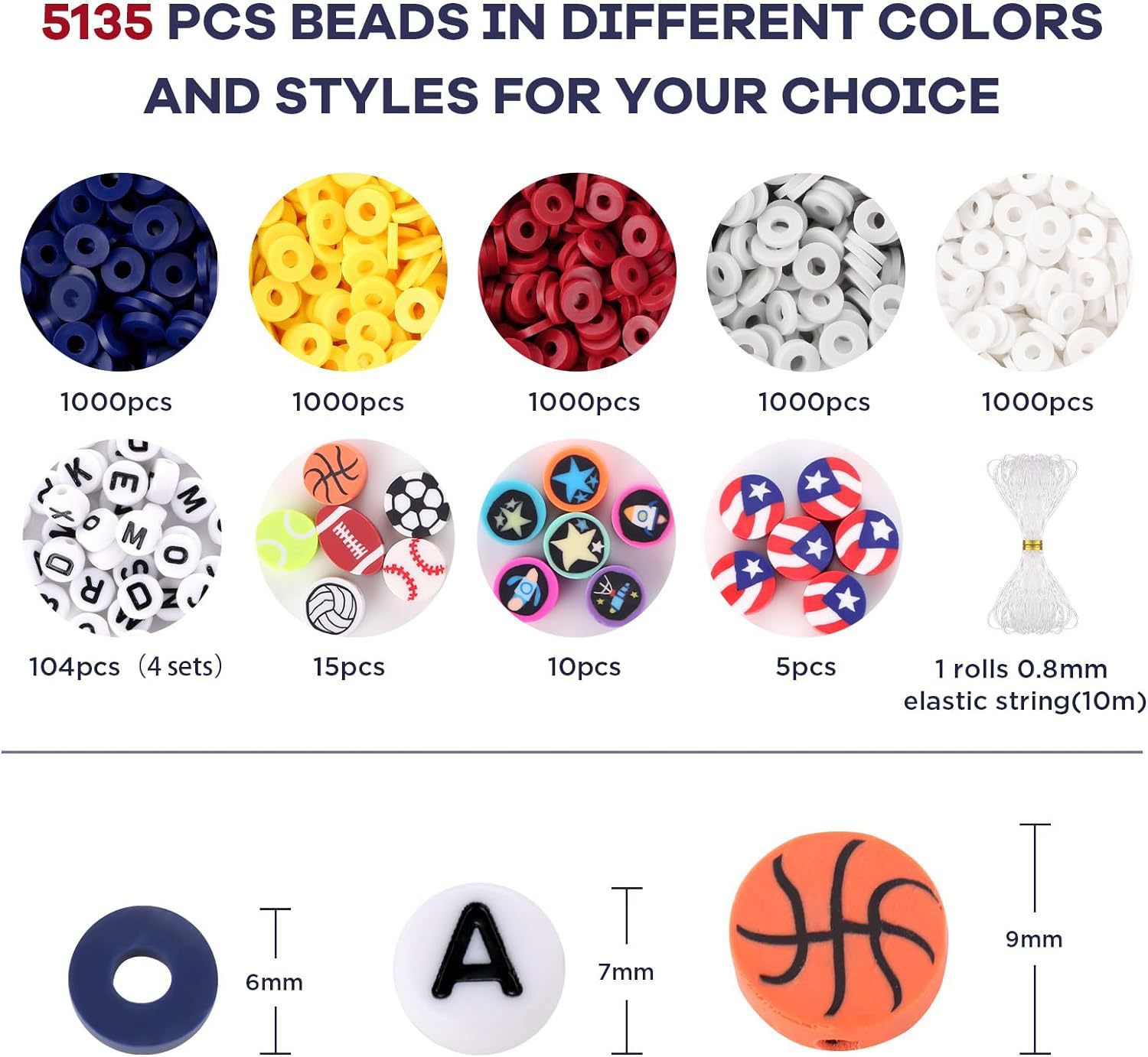 270g Weight Beads, Rope Jewelry Making Type DIY Jewelry Accessories Classification 1 Set Quantity Glass, soft clay Material Letter, Solid Color Pattern Spray Paint Design Casual, Simple Style Style 1 Set Glass Soft Clay Letter Solid Color DIY Jewelry Accessories Beads Rope 15