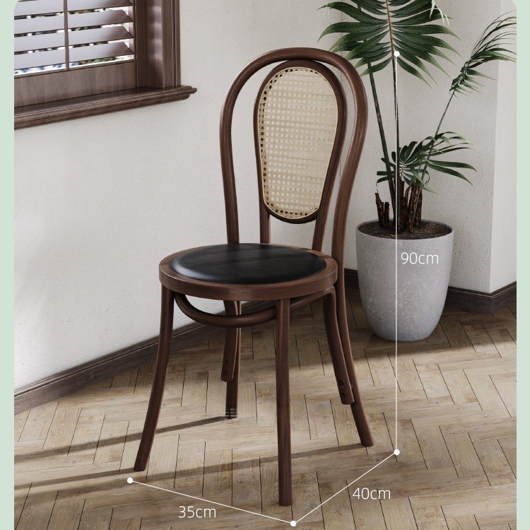 Mesa y silla de cafetería americana retro francesa panadería de comida ligera dulces tienda de azúcar y agua bistrona mesa de madera maciza