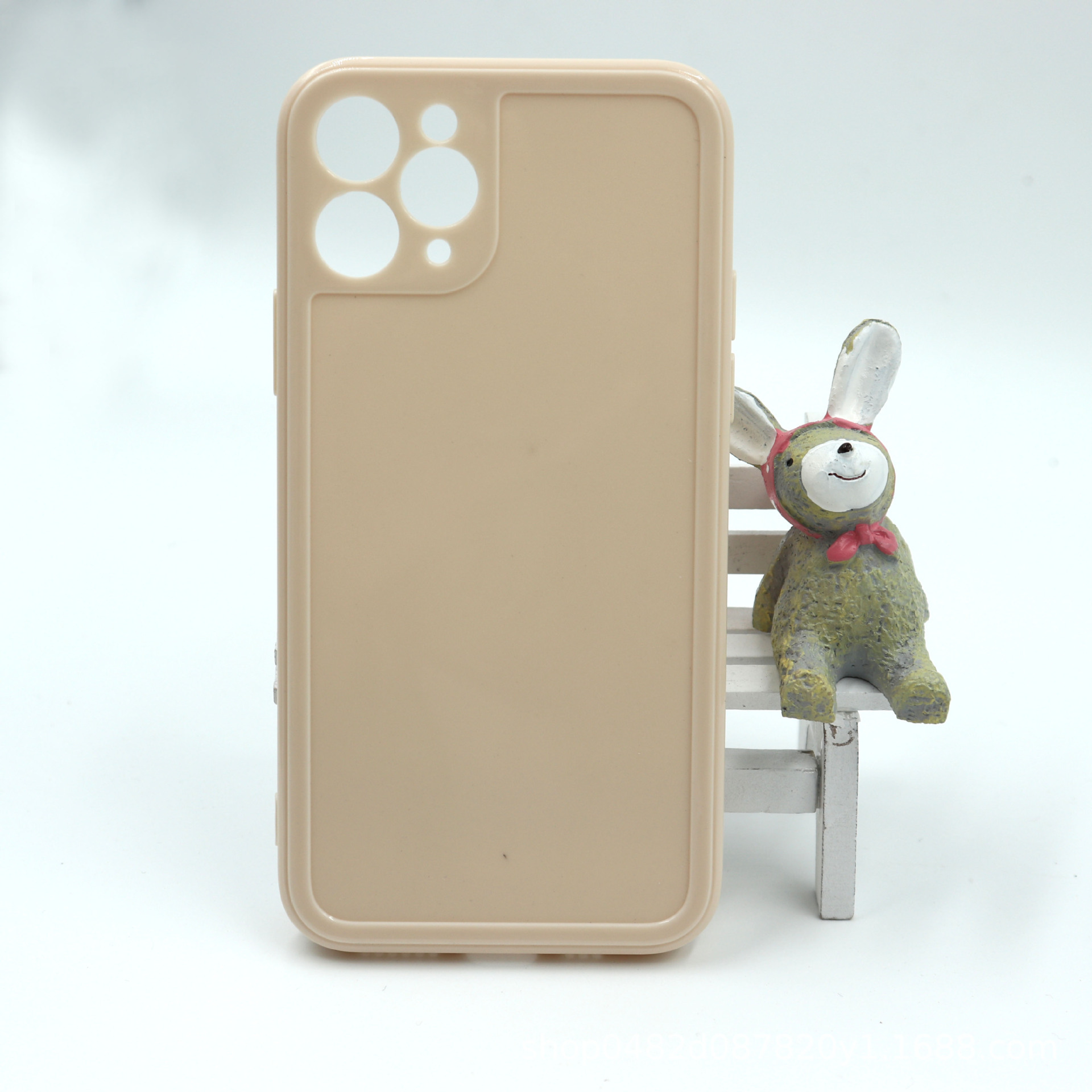 Custodia per telefono adatta per iPhone 12 Pro cornice portafoto in TPU tinta unita lucida con bordo dritto_voghion.com